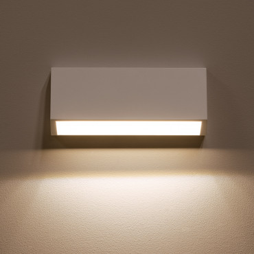 Baliza Exterior LED 3W Superficie Pared Rectangular Blanco Valeta