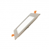 Placa LED 12W Cuadrada SuperSlim Silver Corte 155x155 mm